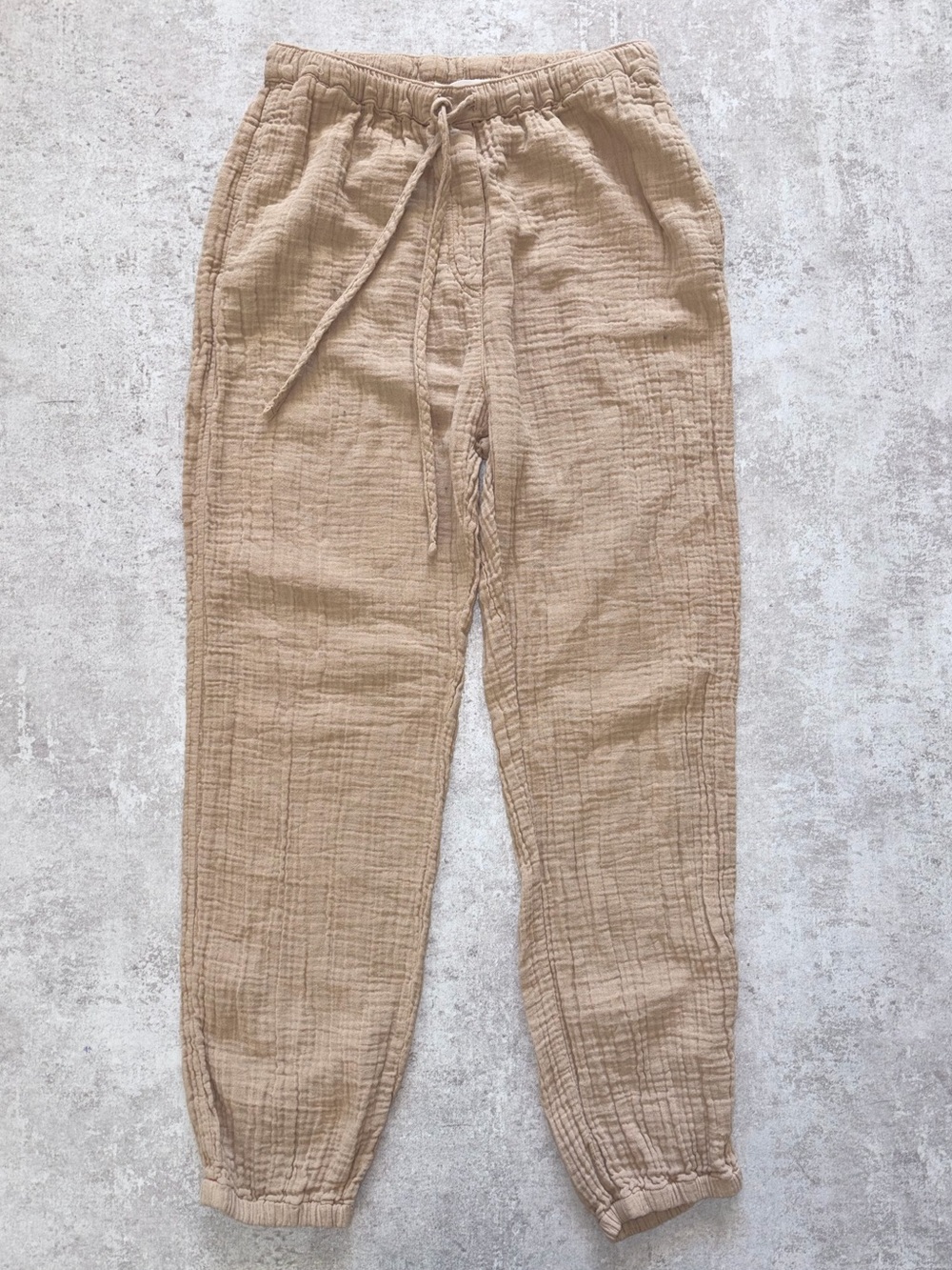 XiRENA 100% cotton gauze drawstring lounge jogger pants